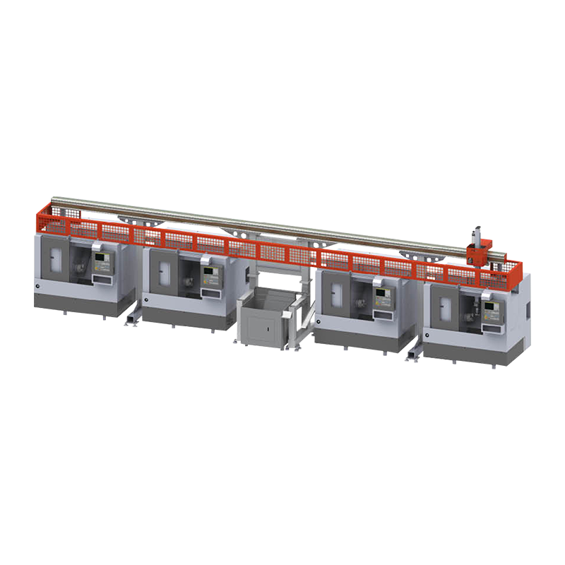 150200 Medium V Series CNC Lathe Automation Production Line